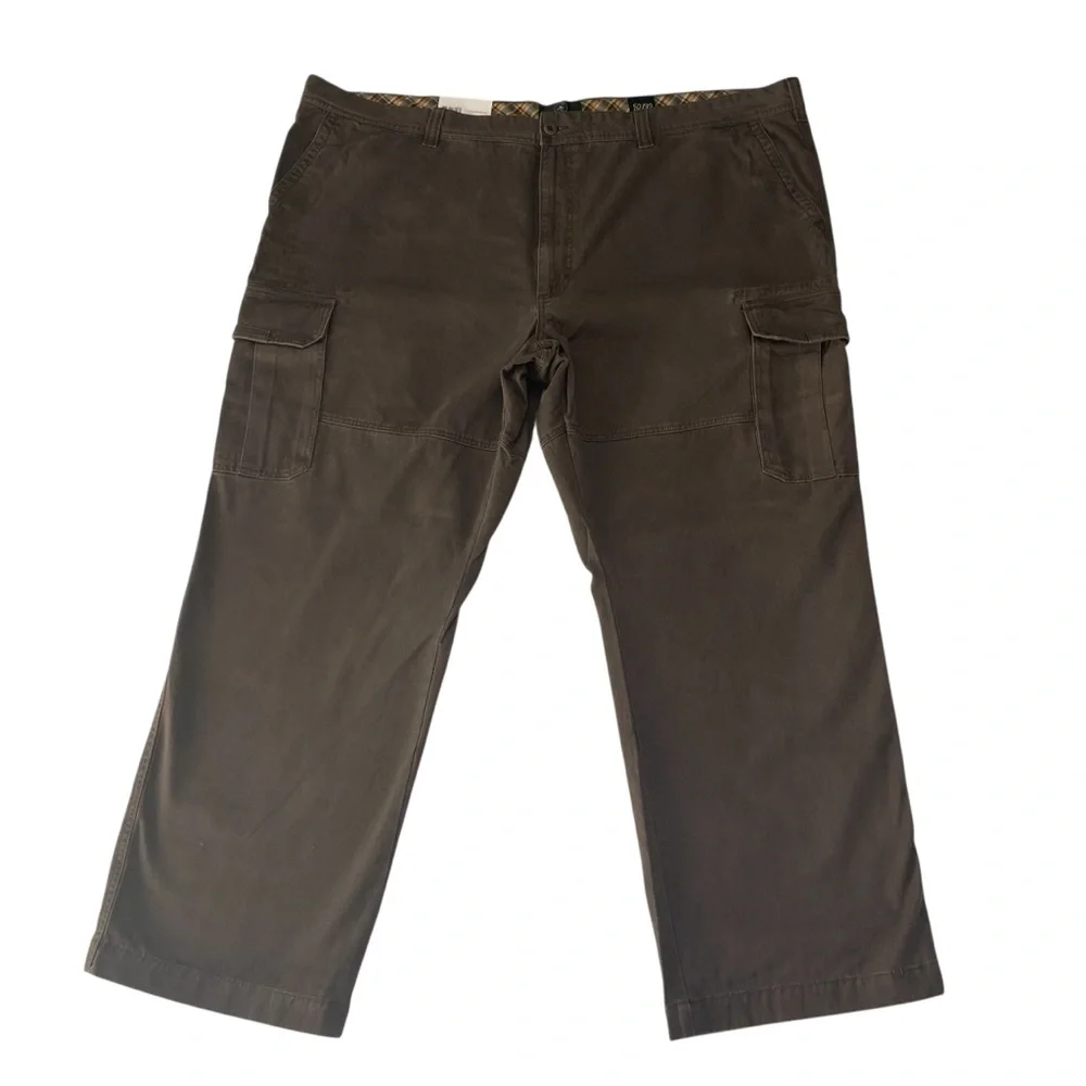 Redhead Tan & Brown Khaki Heavyweight Men’s Cargo Pants -(2)- NWT - 50/32
